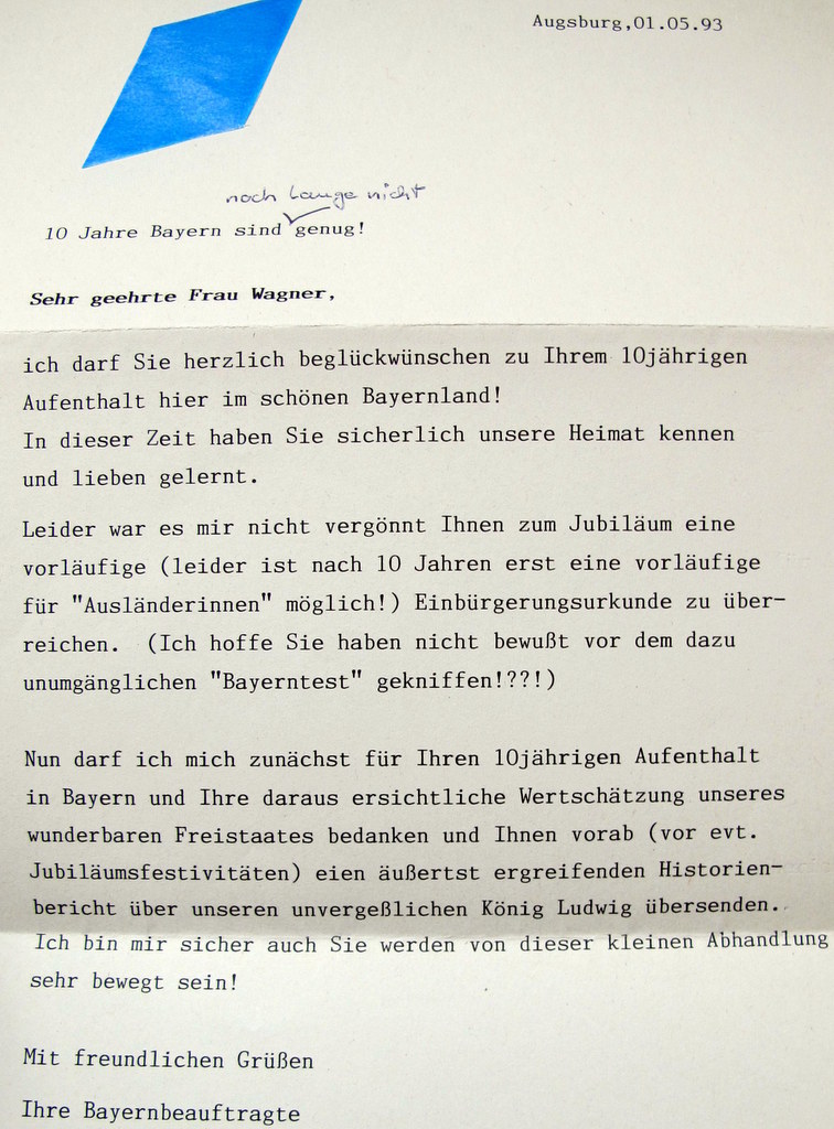 Zum 10jährigen