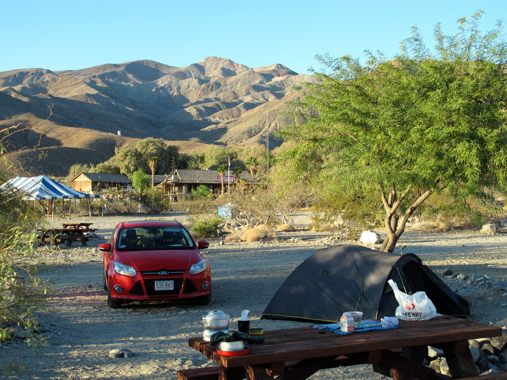 Frühstückszenario im Death Valley