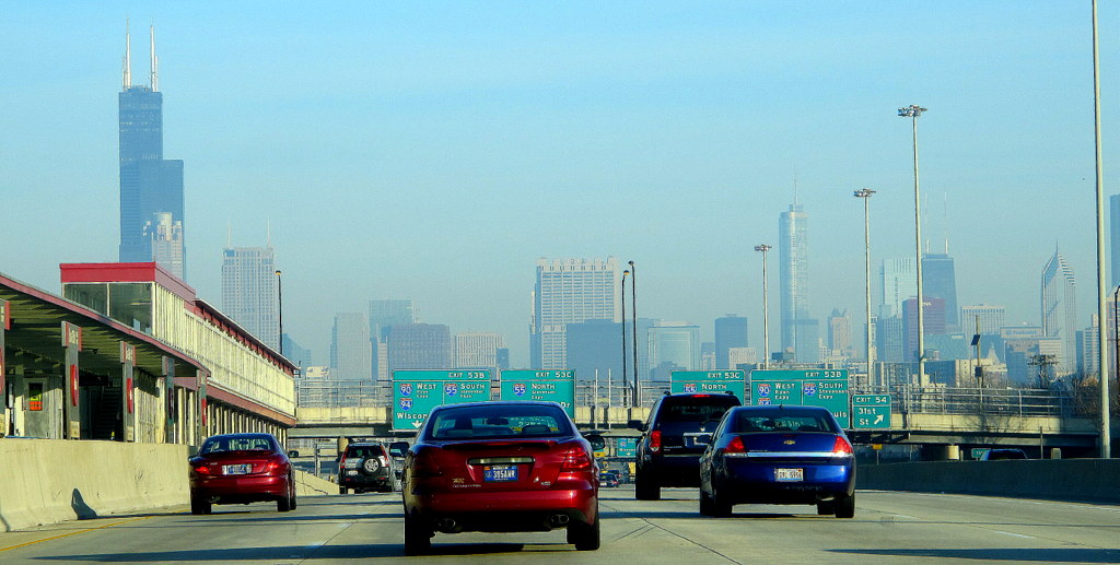 Eine Fahrt durch Chicago ist auch am frühen Sonntagmorgen spannend!