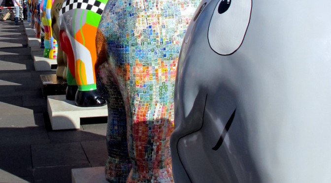 Elephant Parade in Trier (Germany) and Luxembourg