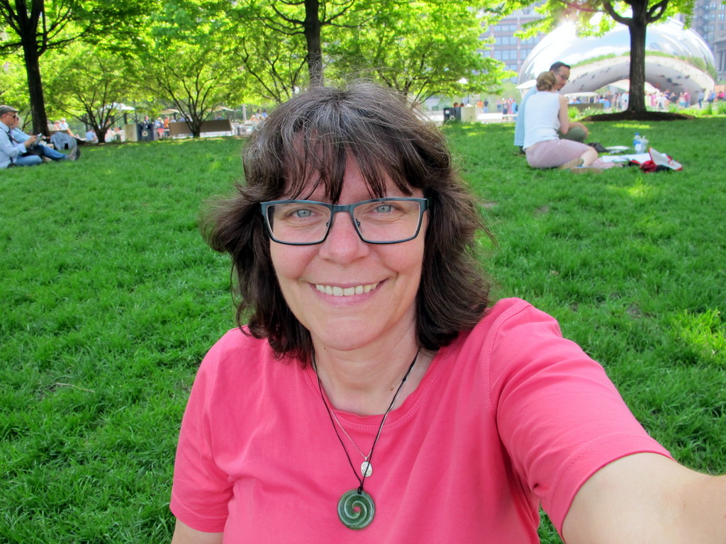 Relaxing at Millenium Park