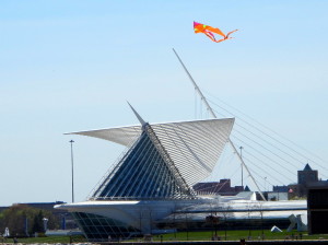 Auf dem Kite Festival - Calatrava Art Museum in Milwaukee 