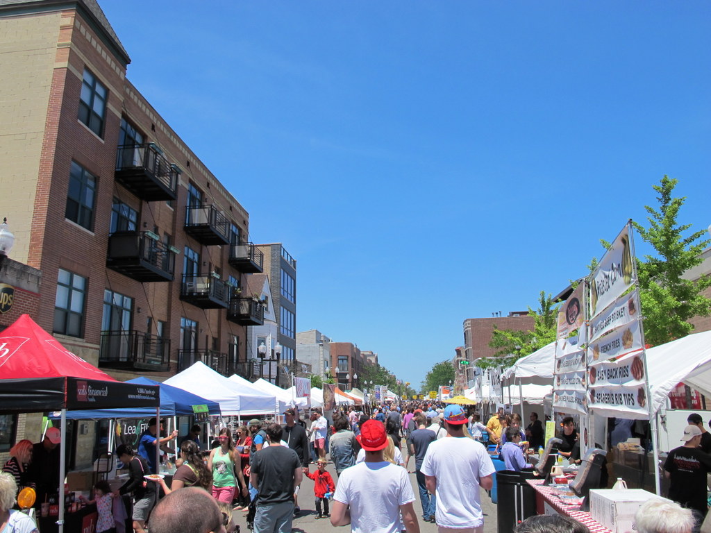 The Chicago Ribfest takes place in a northern district, and is all about eating ...