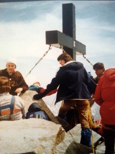 1984 auf dem Gipfel des Zuckerhütl