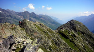 Abstieg - Blick Richtung Innsbruck/Nordkette