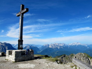 Auf der Schöttelkarspitze Anfang August