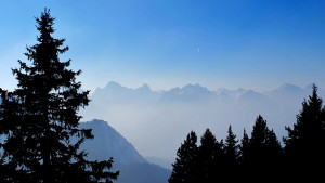 Blick vom Tegelberghaus Anfang März