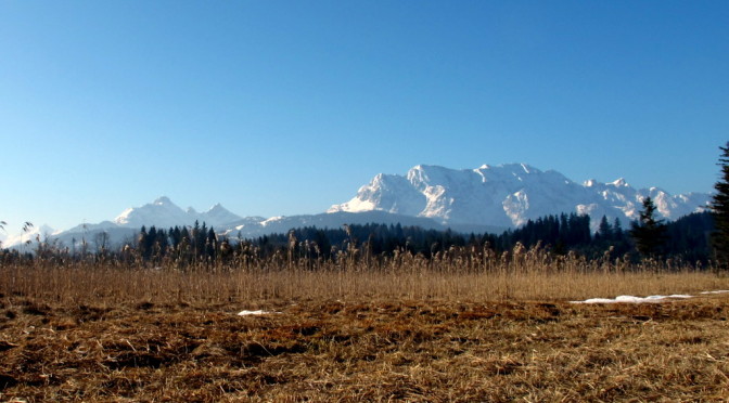 Sonne, Berge, ein Wochenende in Krün