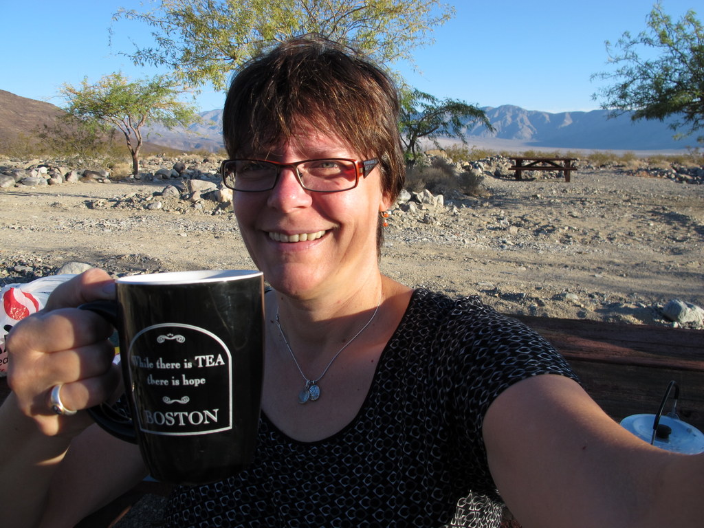 Frühstück im Death Valley NP, Panamint Springs