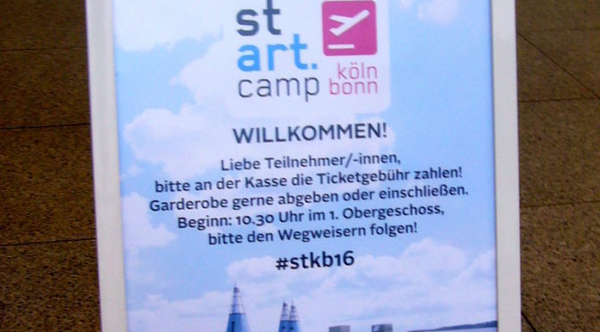 stARTcamp Köln-Bonn 2016 – ein persönliches Fazit