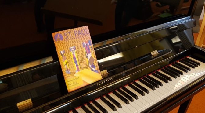 Gemeindebrief St. Paul auf Klavier